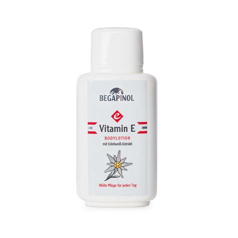 Vitamin E Body Lotion Mit Edelwei Begapinol