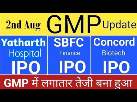 Breaking News Yatharth IPO SBFC IPO Concord Biotech IPO S Latest