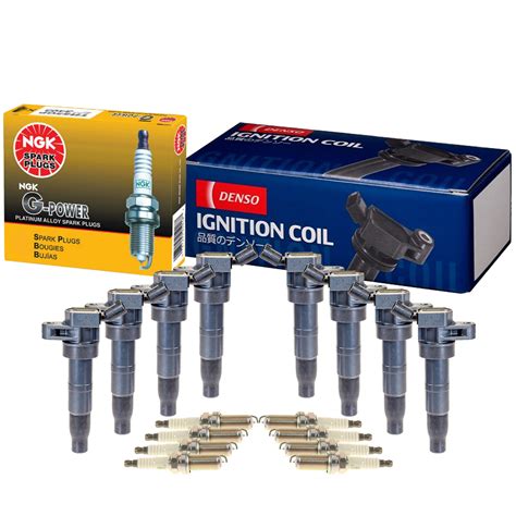 Denso Cop Ignition Coils Ngk Gpower Spark Plugs Kit For Hyundai