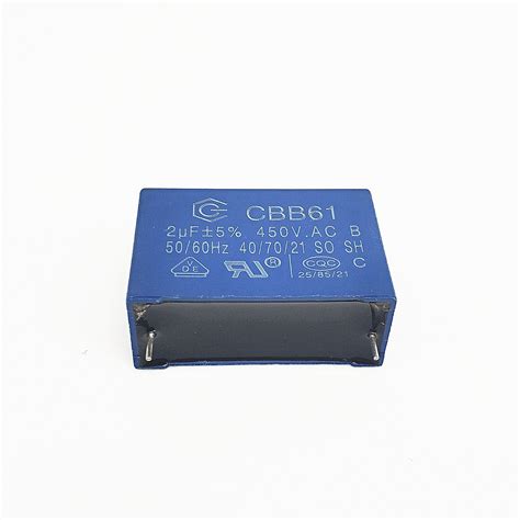 Cg 2UF 450V Cbb61 AC Motor Ceiling Fan Capacitor China Single Phase