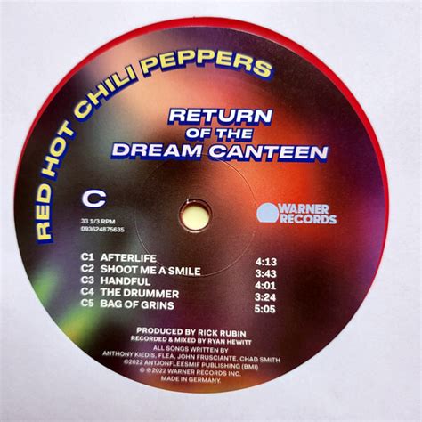 Виниловая пластинка Return Of The Dream Canteen Red Hot Chili Peppers купить в интернет