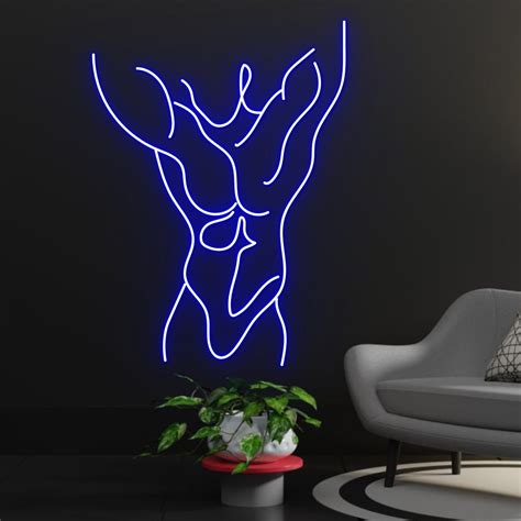 6 Packs Man Body Neon Sign Naked Man Neon Light Man S Muscle Led Light Custom Sexy Man Body