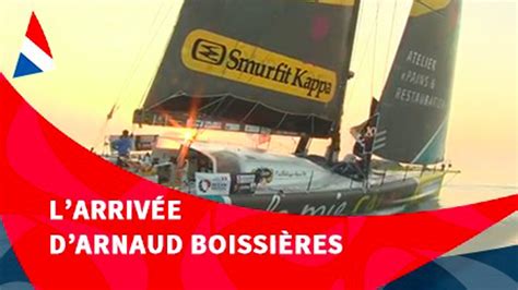 J102 L arrivée d Arnaud Boissières aux Sables d Olonne Vendée Globe