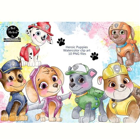 Patrulha Canina Aquarela Kit Digital Elo Produtos Especiais