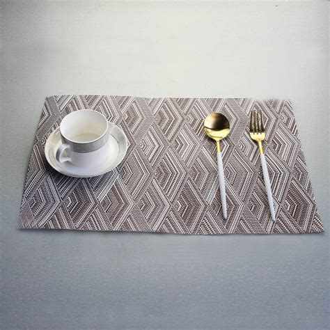 Modern Placemats Washable Pvc Dining Table Mats Heat Resistant ...