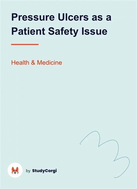 Pressure Ulcers As A Patient Safety Issue Free Essay Example