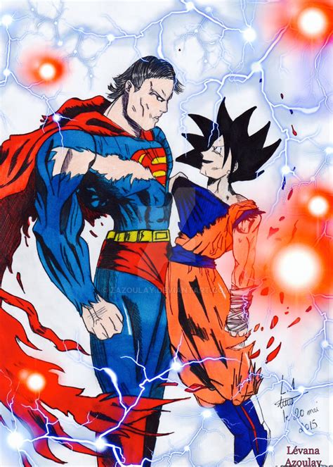 Superman vs Son Goku (crossover fanart) by Zazoulay on DeviantArt