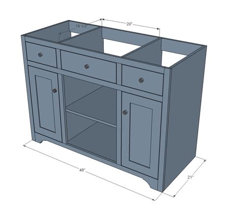 Shaker Style Bathroom Vanity Plans Semis Online