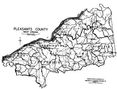 Pleasants County WVGenWeb - Map