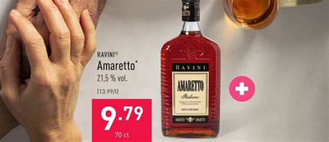 Ravini Amaretto 70cl Promotie Bij ALDI