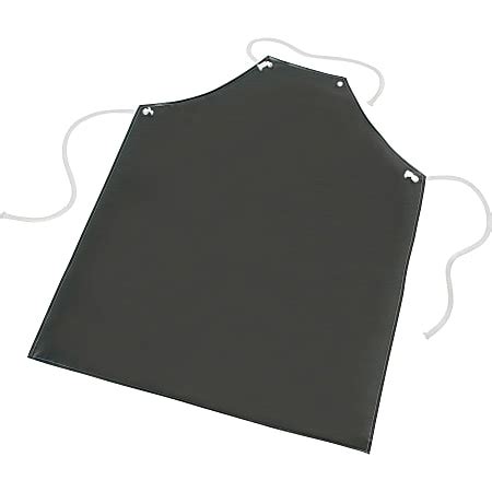 SKILCRAFT Laboratory Apron Nylon Rubber For Laboratory Black 1 Each