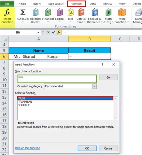 Trim En Excel Fórmula Ejemplos ¿cómo Utilizar La Función Excel