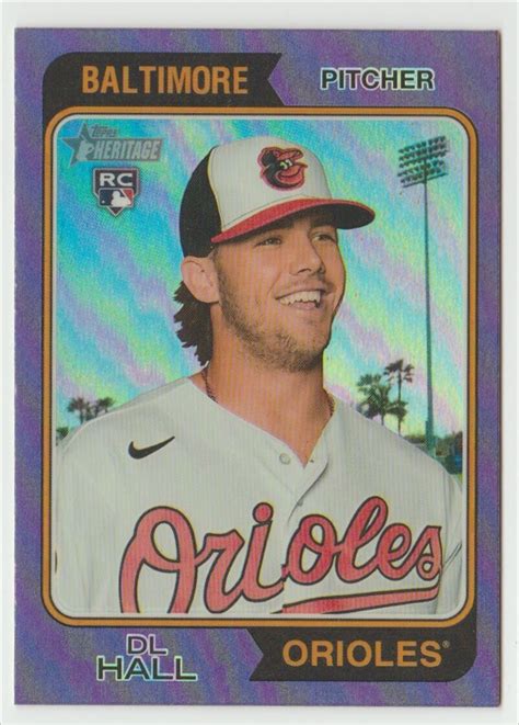 Topps Heritage Chrome Refractor Dl Hall Rc For Sale