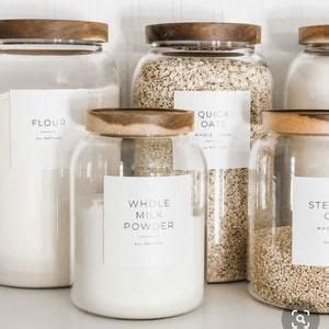 Eco Glass Jars Pantry Jars Pantry Goals Glass Jar With Etsy Pantry