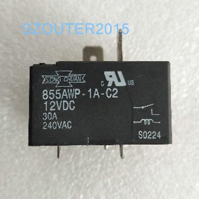 1PCS 855AWP-1A-C2-12VDC 30A 12V Relay SONG CHUAN 855AWP-1A-C2 12V New ...