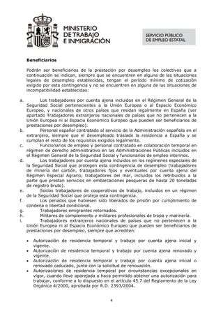 Prestacion Por Desempleo Pdf