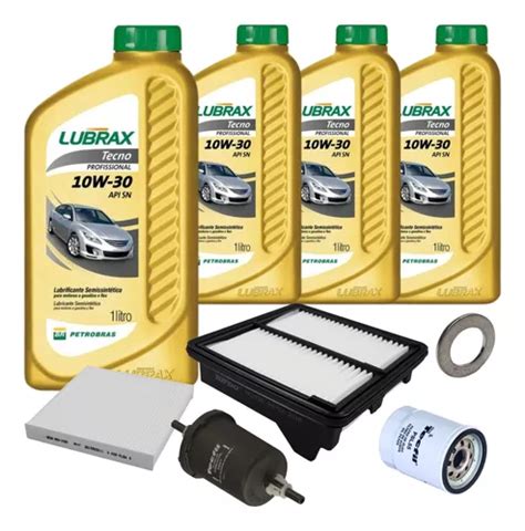 Kit Troca De Leo Filtros Honda Fit City Lubrax W