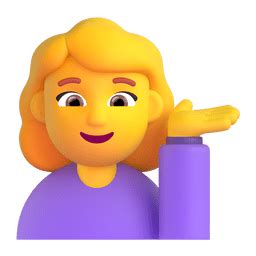 Woman Tipping Hand Emoji On Microsoft Teams Gifs