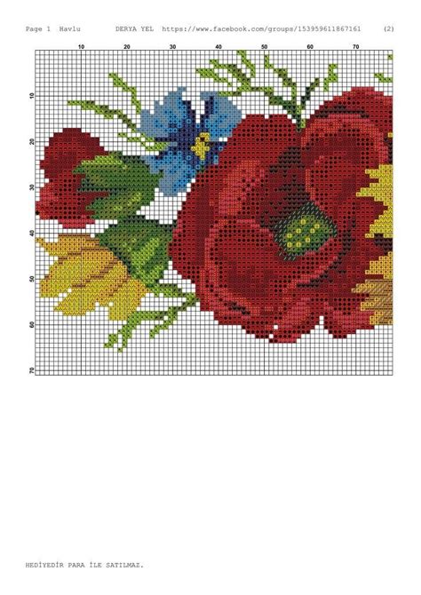 Images By Şenay Basa On Kanaviçe 2AF Cross stitch flowers Cross