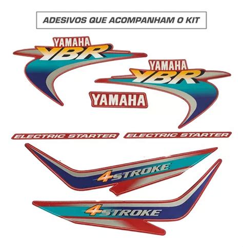 Kit Adesivo Faixa Yamaha Ybr Vermelha Jotaesse Mercadolivre