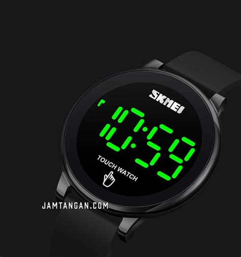 Skmei Bk Men Digital Dial Black Silicone Strap Jamtangan