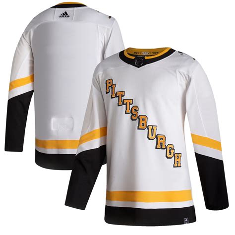 Men's Pittsburgh Penguins adidas White 2020/21 Reverse Retro Authentic ...