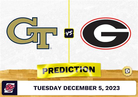 Georgia Tech vs. Georgia Basketball Prediction - December 5, 2023