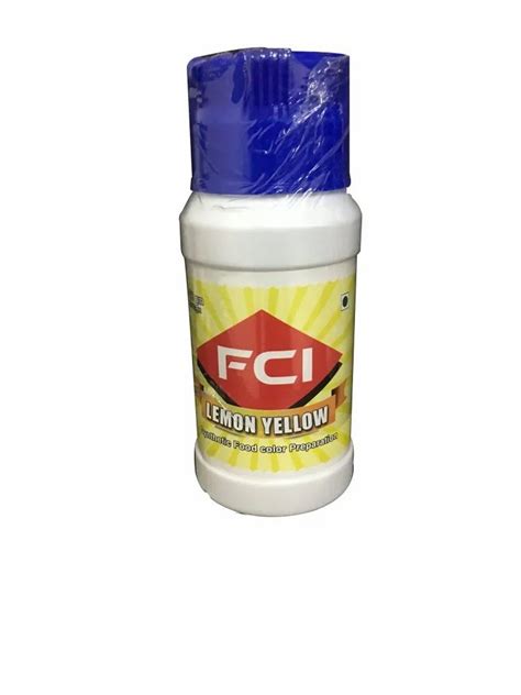 Fci Lemon Yellow Synthetic Food Color Powder Packaging Type Bottle At