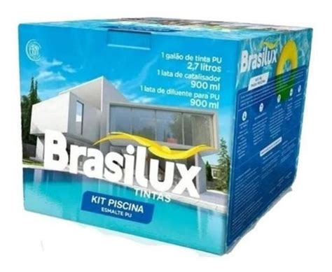 Kit Tinta Para Piscina Branco Pu Brasilux L L L