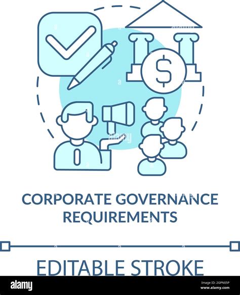 Corporate Governance Concept Icon Stock Vector Image And Art Alamy