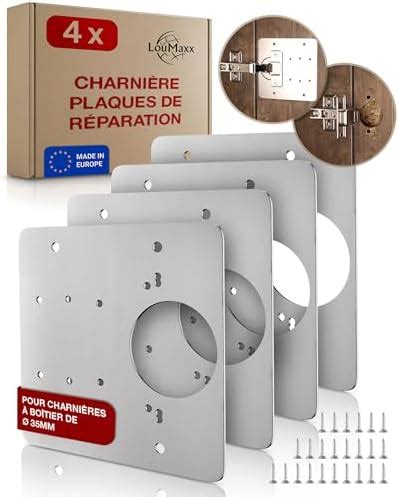 Loumaxx Kit De R Paration De Charni Re Lot De Plaques De R Paration