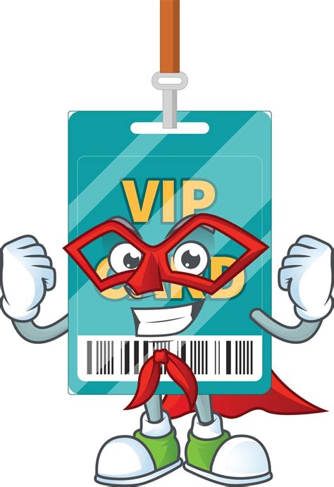 Cartoon Character Of Vip Pass Card 21604720 Vector Art At Vecteezy