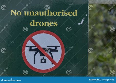 No Drones Sign NZ Stock Image Image Of Parks Flight 289964199