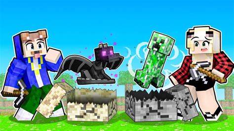 Minecraft Aber Bl Cke Abbauen Spawnen Zuf Llige Mobs Youtube