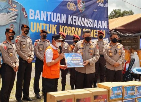 Kalemdiklat Polri Salurkan Bantuan Bencana Gunung Semeru