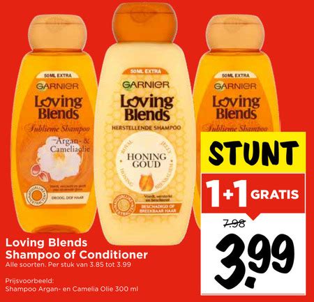 Garnier Loving Blends Conditioner Shampoo Folder Aanbieding Bij Vomar