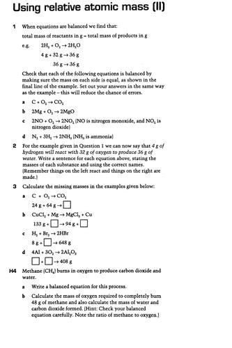 Ocr Gcse Chemistry C31 Chemical Reactions Worksheets Teaching Resources