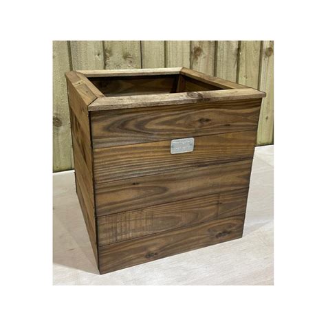 Yorkshire Brown Wooden Planter