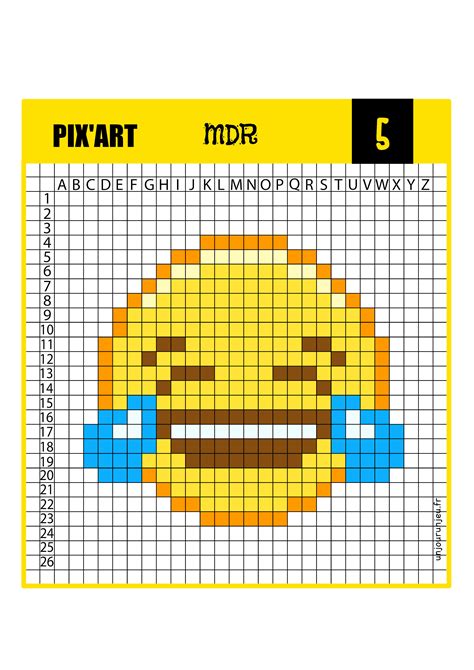 Happy Emoji Pixel Art