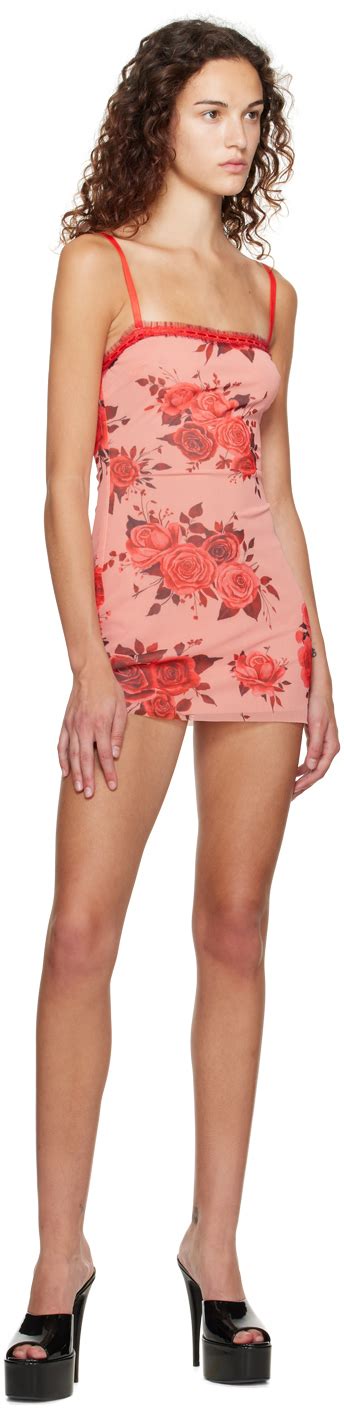 GUIZIO Pink Floral Minidress