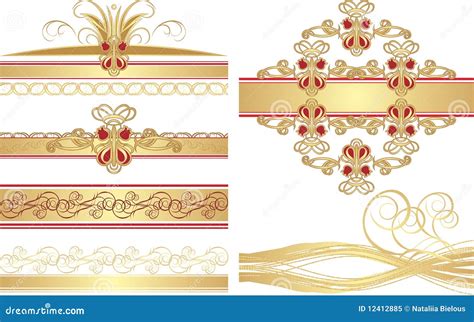 Collection Of Gothic Ornaments Royalty Free Stock Photo - Image: 12412885