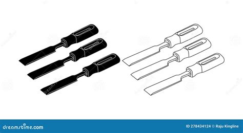 Tools Icon Set Outline Styleconstruction Tool Icon Collection Vector Illustration Stock