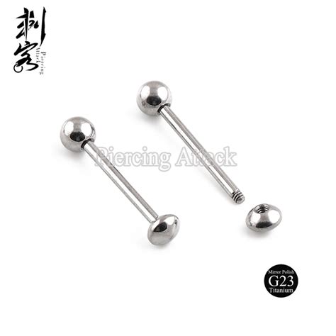 Highly Polished G Titanium Body Jewelry Stud Earrings Gauge