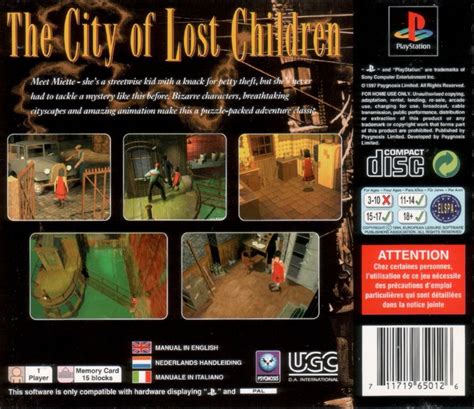 The City of Lost Children (1997) PlayStation box cover art - MobyGames