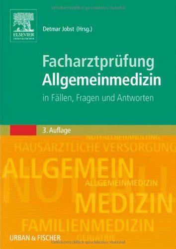 Facharztpruefung Allgemeinmedizin Von Detmar Jobst Zvab