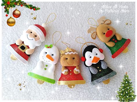 Feltro Moldes De Natal - Enfeites de Natal em feltro com moldes para imprimir - Feltro Fácil