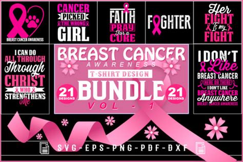 Breast Cancer Awareness Design Bundle Bundle · Creative Fabrica