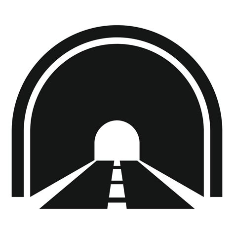 icono de túnel de carretera vector simple entrada de coche 15157176