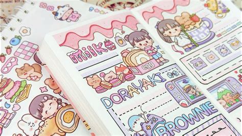 Stickers Journaling Cute Kawaii Sticker Immersive Asmr Bullet Journal