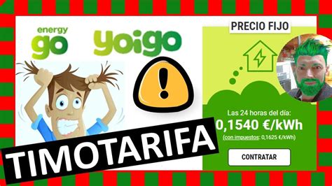 Oferta O Timotarifa De Yoigo Energygo Mucho Cuidado Con La